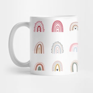 Cute Little Colorful Boho Rainbow Doodles Mug